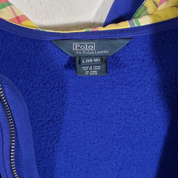 POLO RALPH LAUREN Boys Jacket Size L Green Logo - Picture 8 of 8